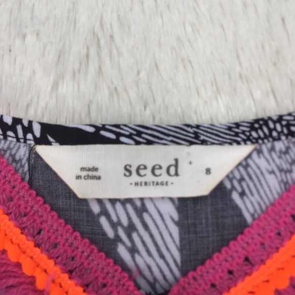 Seed Heritage Ruffle Black Blouse Top Cami XS - Picture 4 of 7